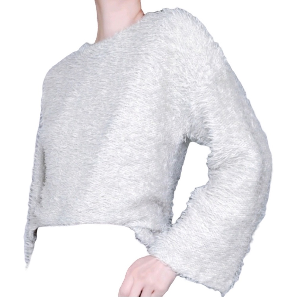 Zara Beige Fuzzy Sweater